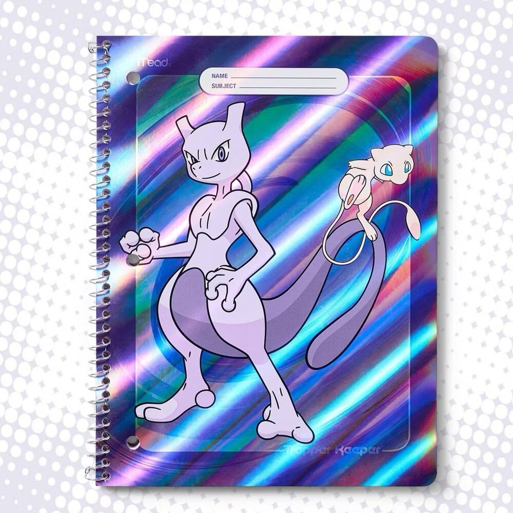 Mead College Ruled Pokémon x Target Trapper Keeper Notebook Mew Mew Two